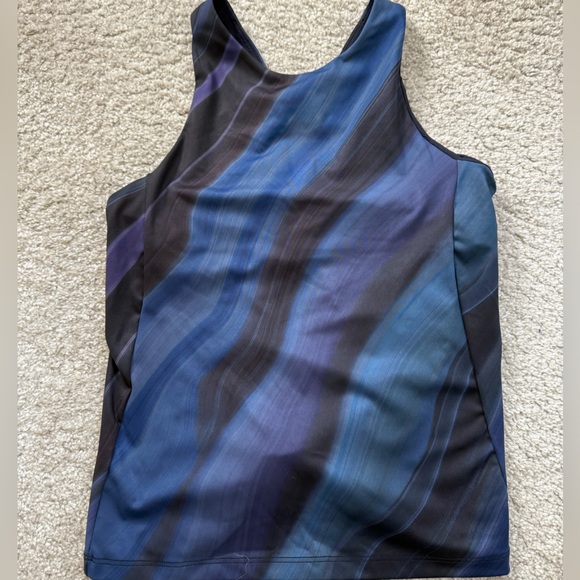 Athleta Tops - Athleta Navy and Black Yoga Top